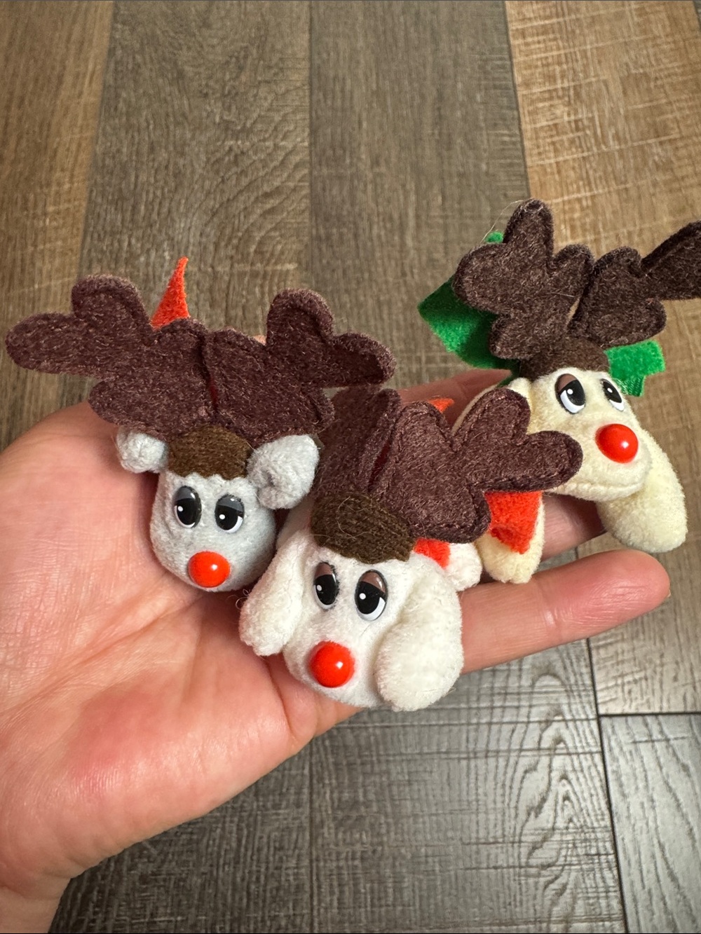 Vintage Christmas pound puppy reindeer plush